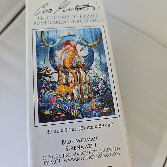 New Sealed LPF Holographic Puzzle "Blue Mermaid" by Ciro Marchetti 1000 pc - Picture 5 of 5